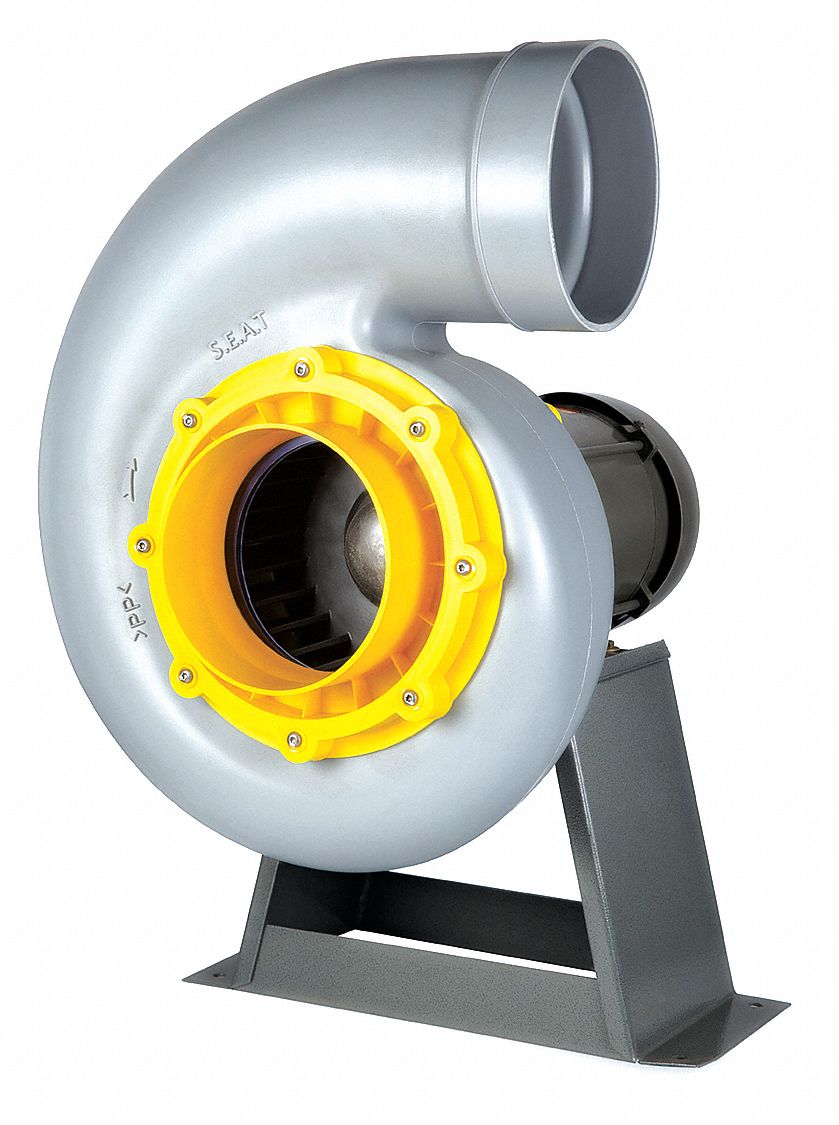 Extractor centrífugo para atmósferas corrosivas con motor anti chispa para manejo seguro de químicos